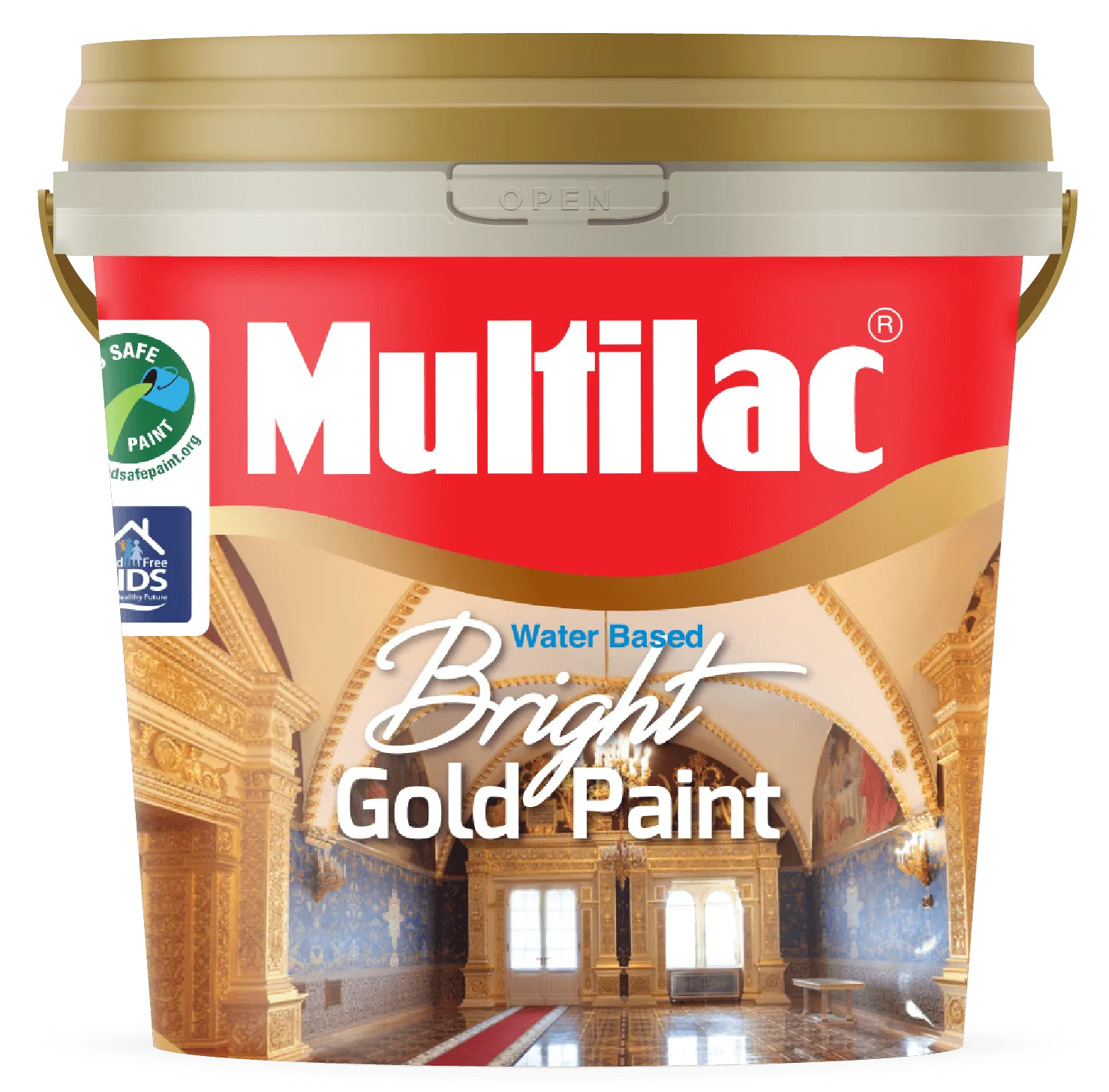 Multilac Bright Gold Paint (Water Base)